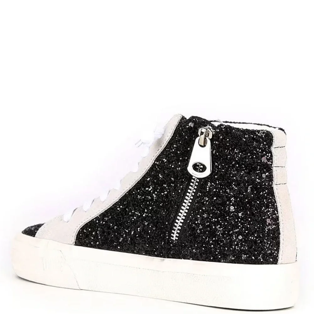 Vintage Havana dormy glitter star studded high top platform sneaker - Picture 9 of 12